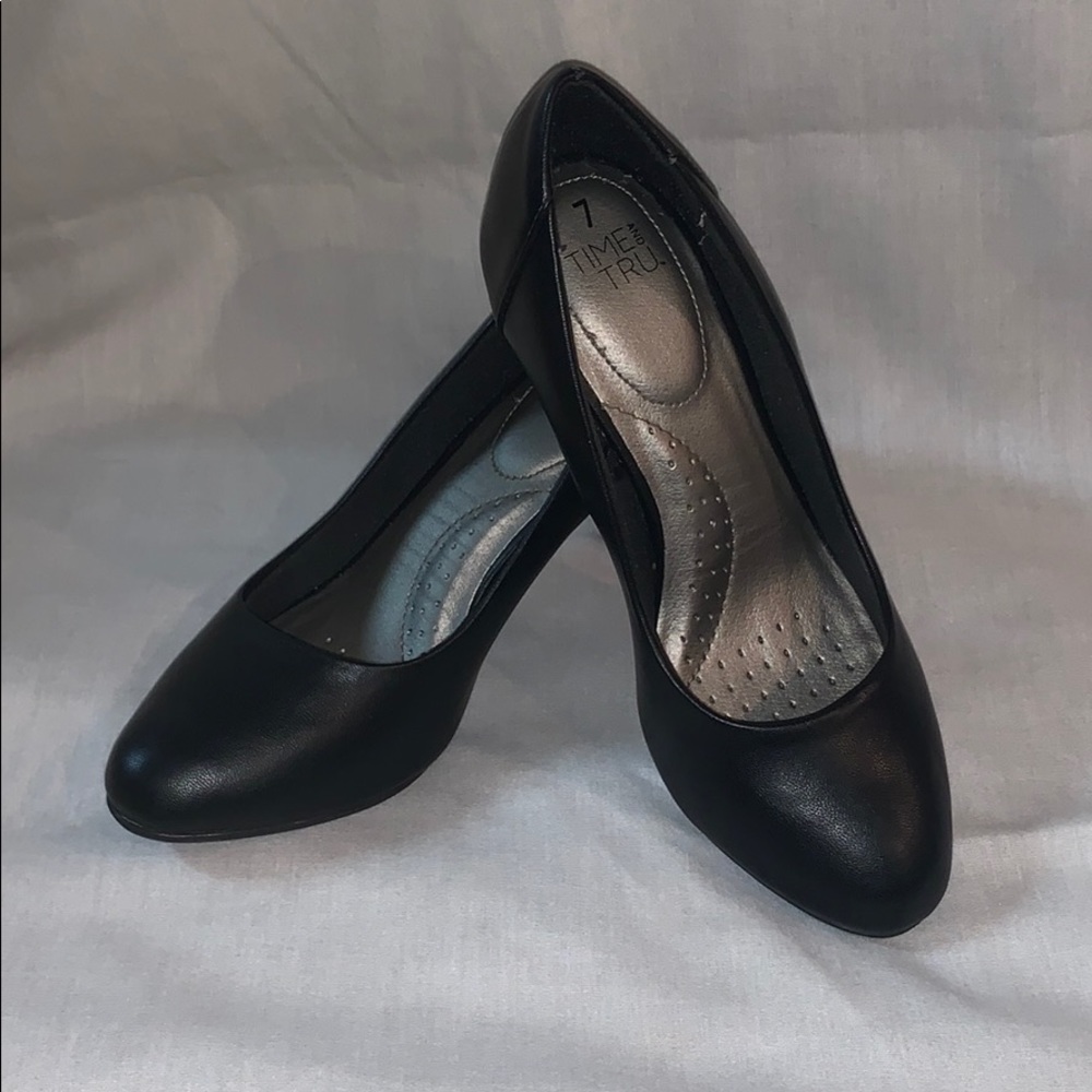 Time and Tru Black Heels